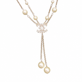 Necklace – 2020 Faux Pearl &amp; Strass Double-Strand Y-Drop
