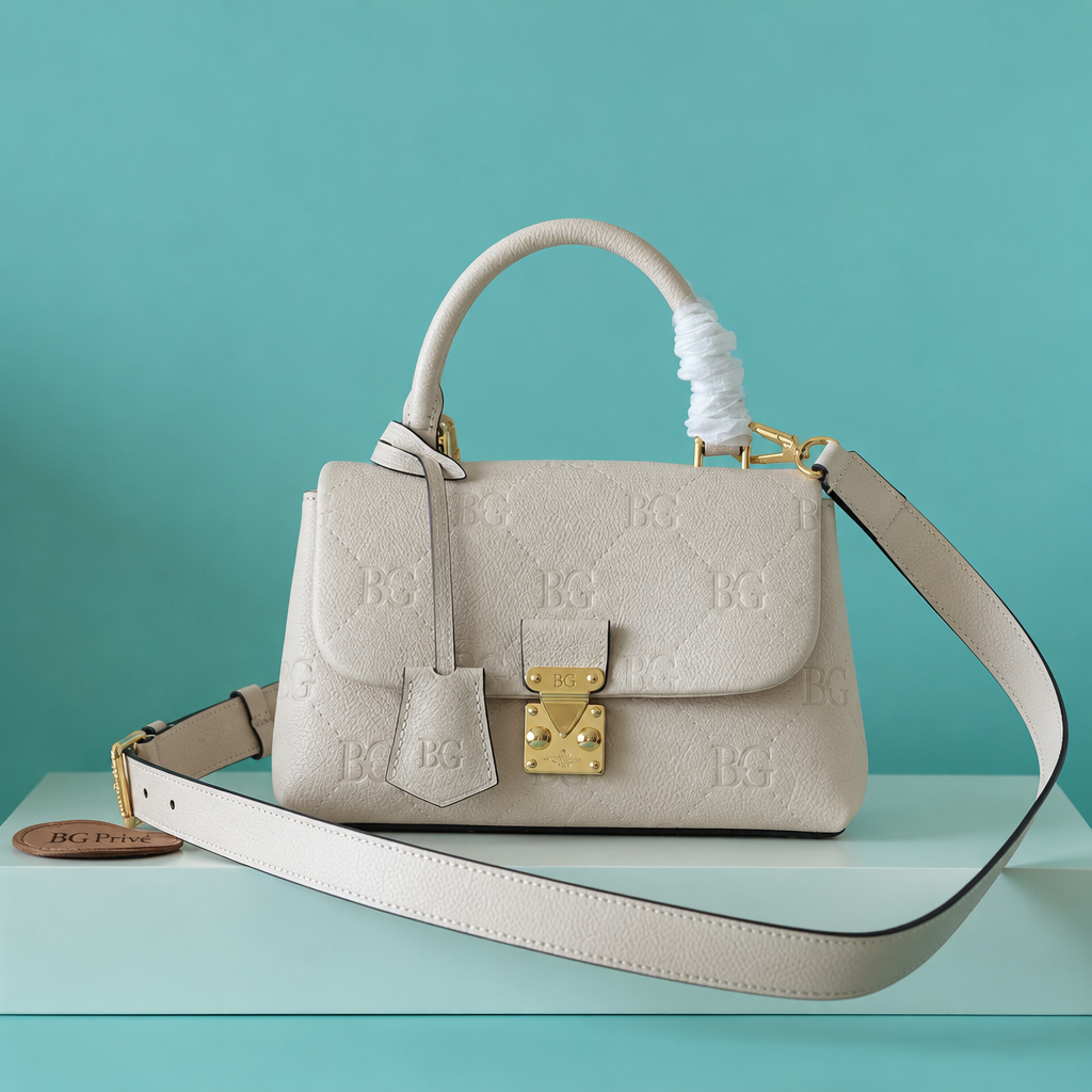 Madeleine BB in Crème Beige Monogram Empreinte Leather