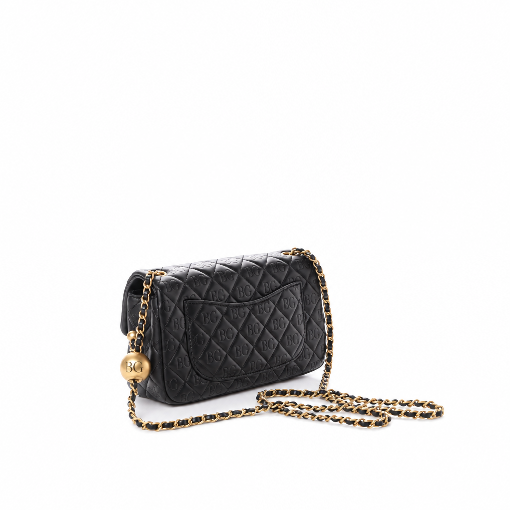 Lambskin Quilted Mini Pearl Crush Flap Bag