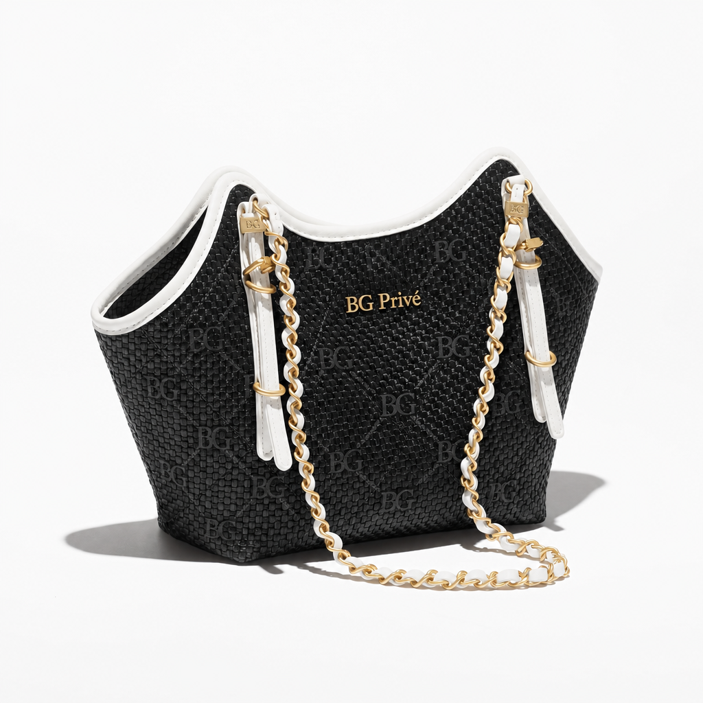 Small Shopping Bag Black &amp; White AS6015