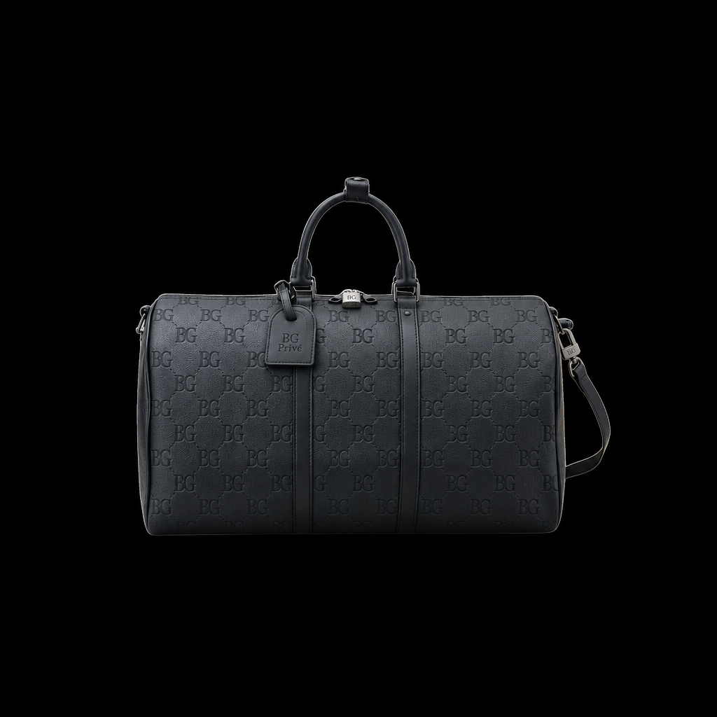 Keepall 50 Bandoulière in Black Monogram Shadow Leather