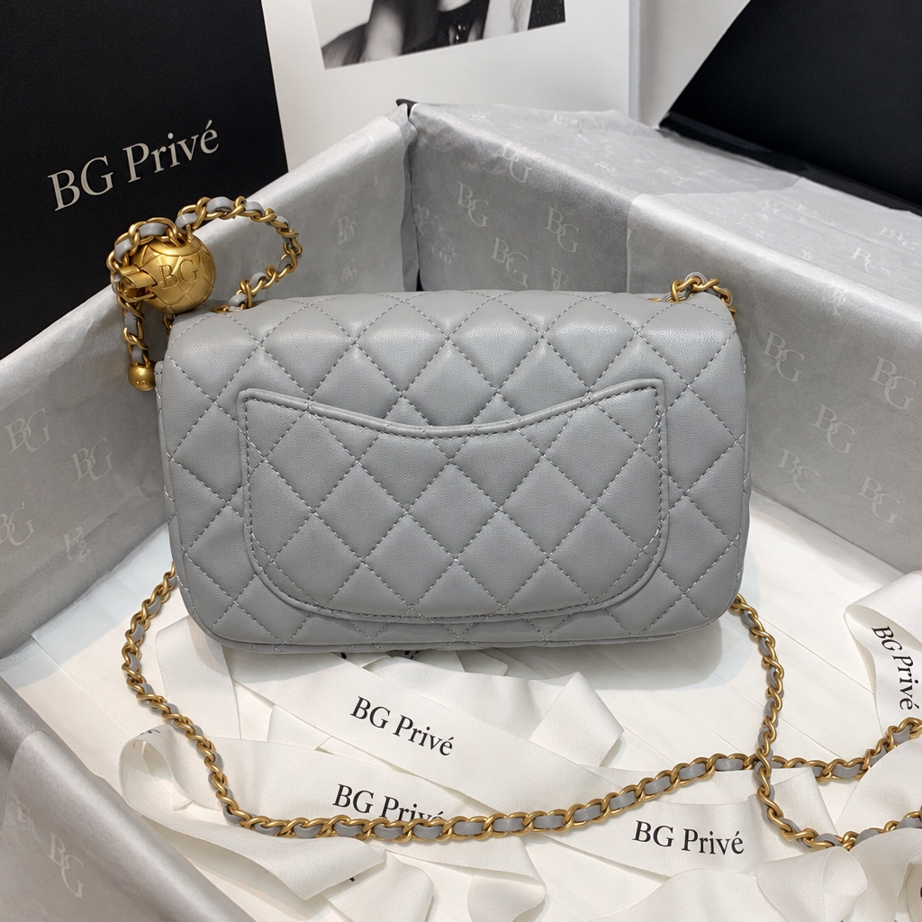 Pearl Crush Mini Rectangular Flap Bag