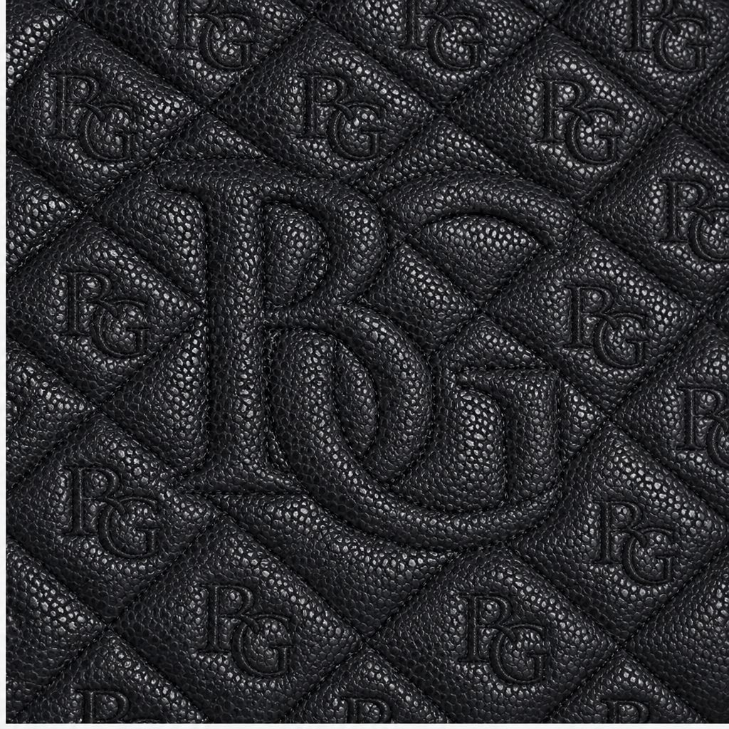 Caviar Quilted Grand Shopping Tote GST Bag in Black with Silver Hardware