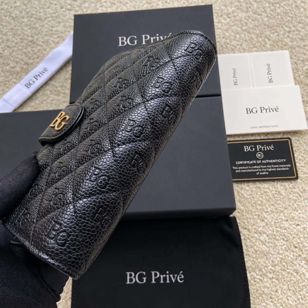 Timeless Classic Medium Wallet in Black Caviar Leather