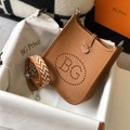 Evelyne TPM 16 Amazone Bag in Warm Brown with Cavale Canvas Strap