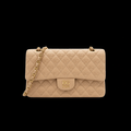 Classic Flap Medium Classic 11.12 Handbag in Beige with Gold-Tone Hardware