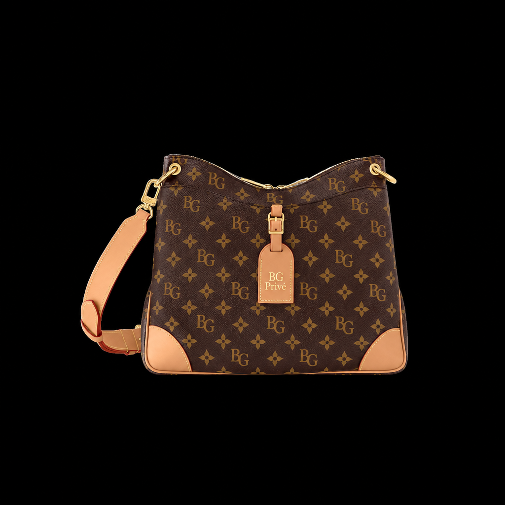 Odeon MM Monogram Bag, Natural Trim