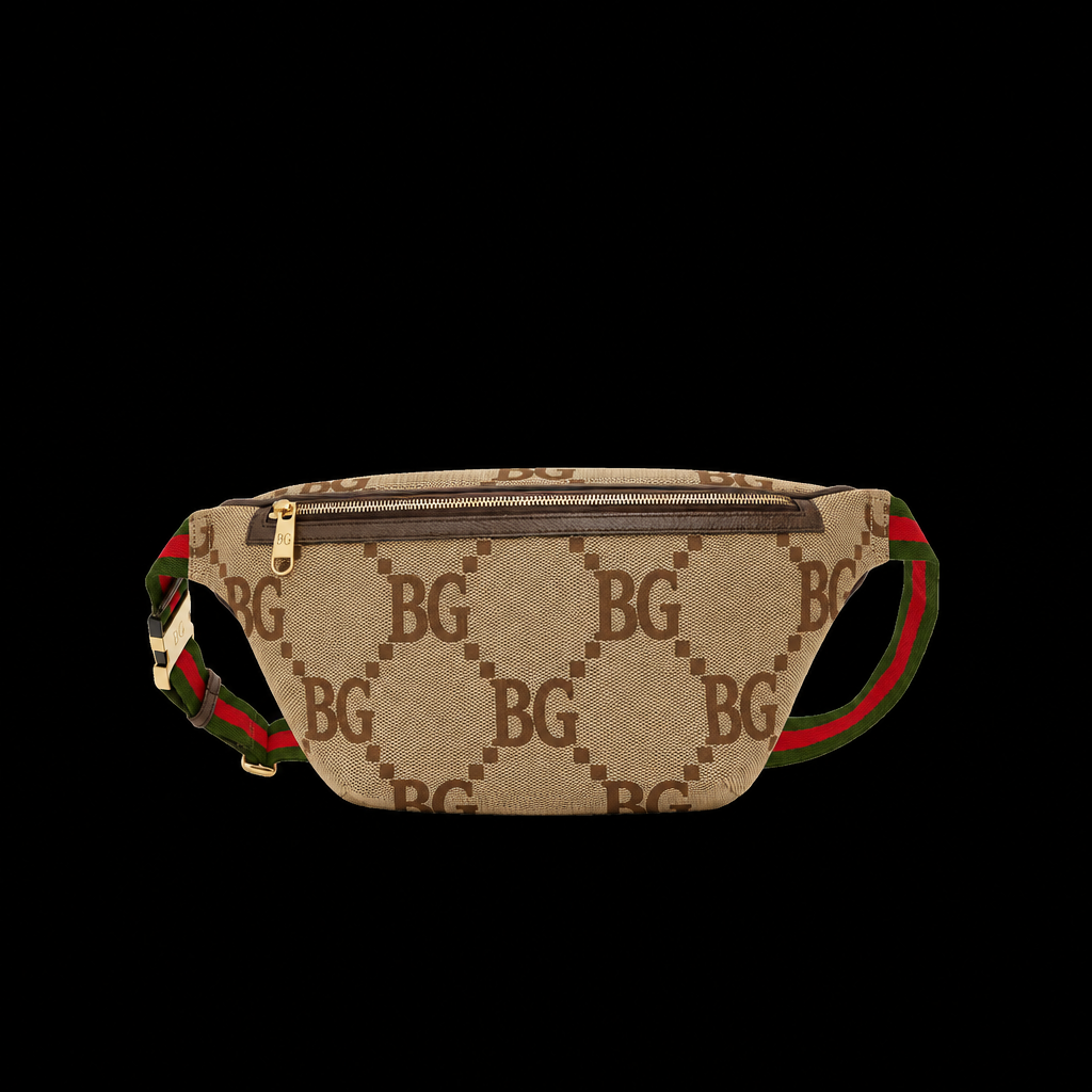 Jumbo Belt Bag in Camel and Ebony