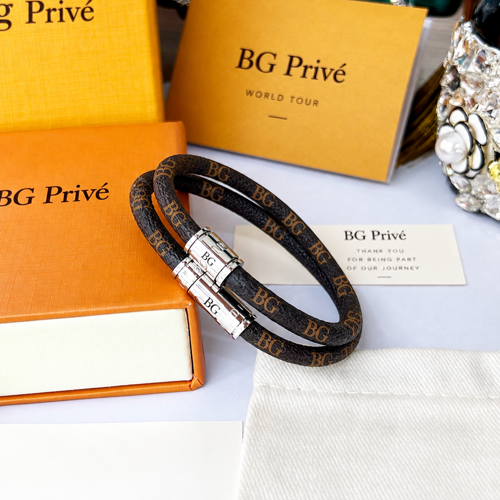 Keep It Double Leather Bracelet