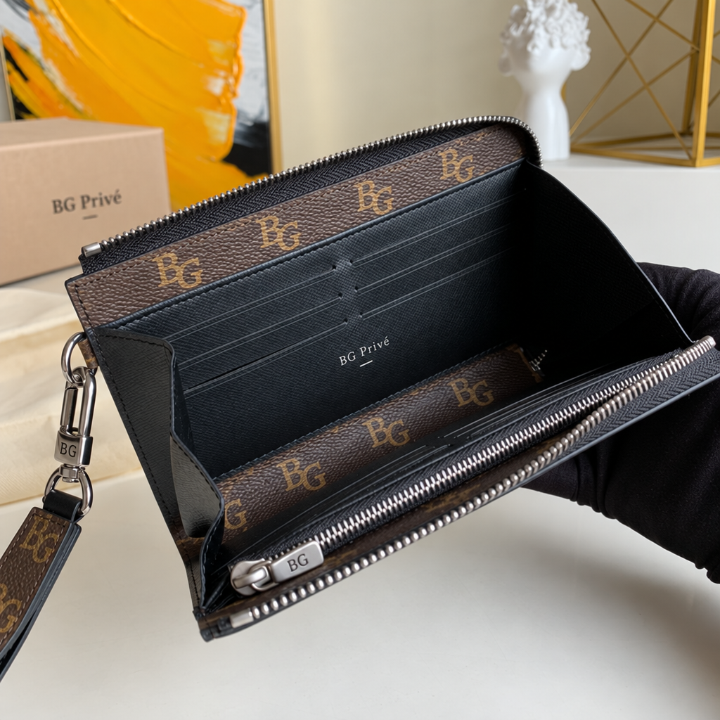 Zippy Dragonne Wallet in Monogram Macassar