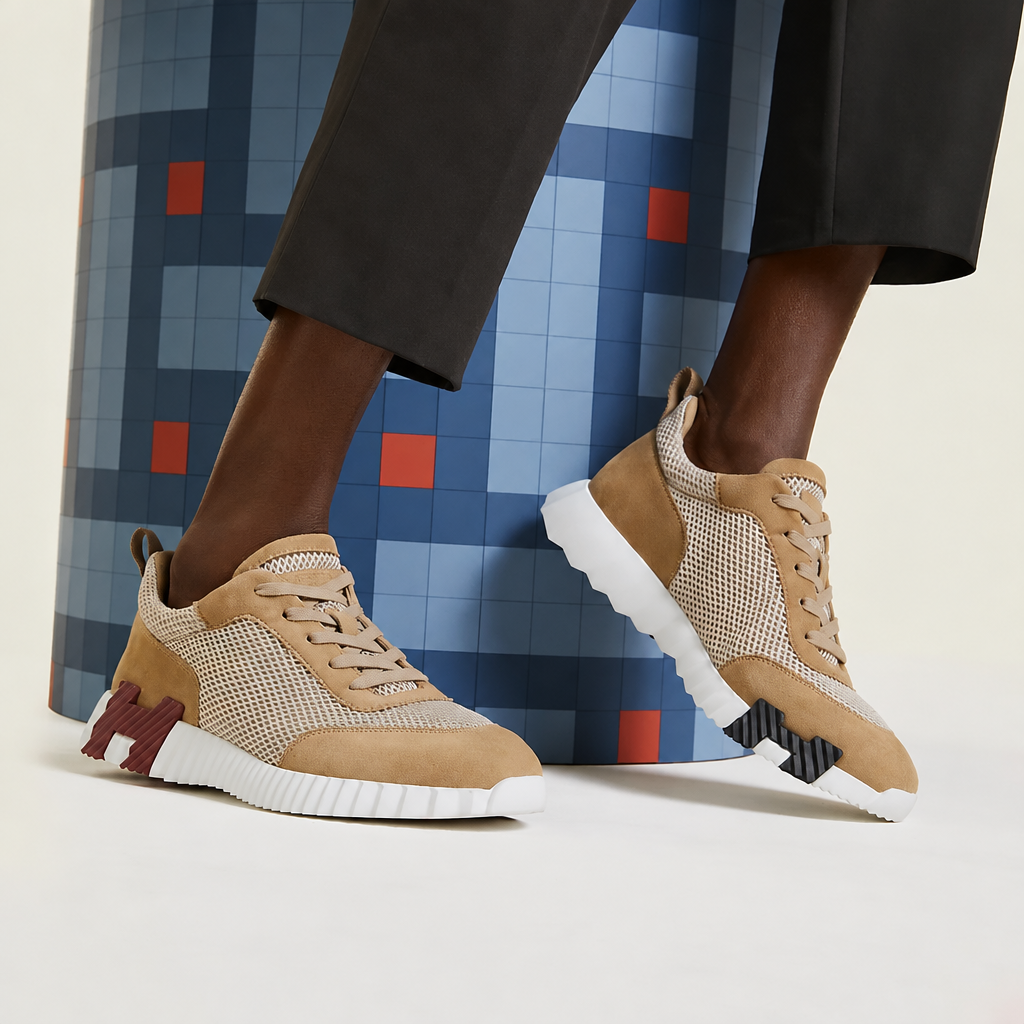 Bouncing Sneakers in Beige Argile for Men