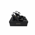 Interlocking Logo Ankle-Strap Heeled Sandals