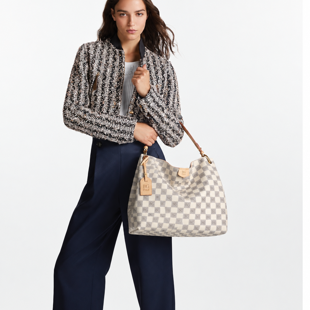 Graceful MM Damier Azur Shoulder Bag