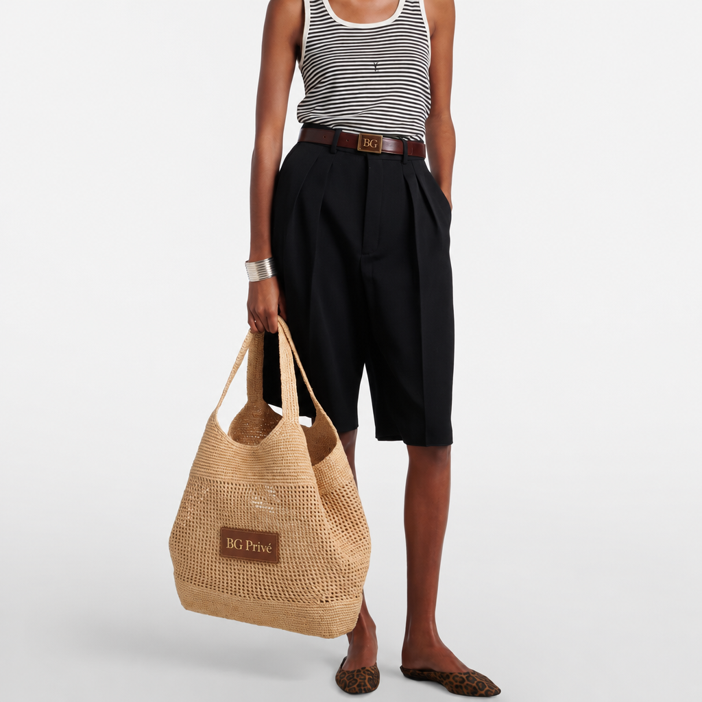 Icare Bag Maxi Shopping Tote in Raffia