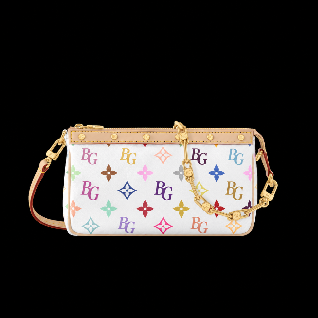 Pochette Accessoires x TM Multicolore Blanc M13404