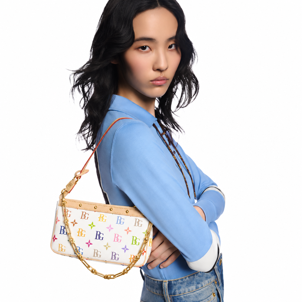 Pochette Accessoires x TM Multicolore Blanc M13404