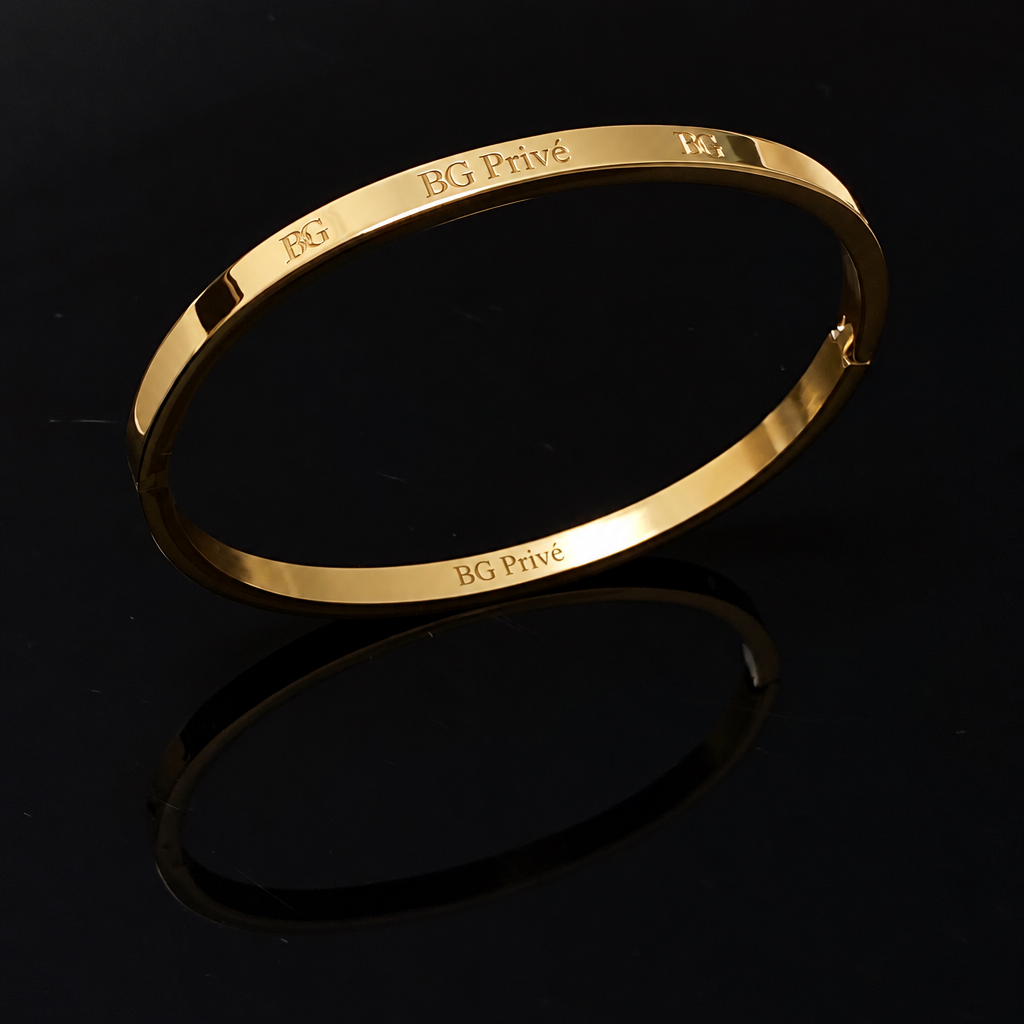 Logo Hinged Bangle
