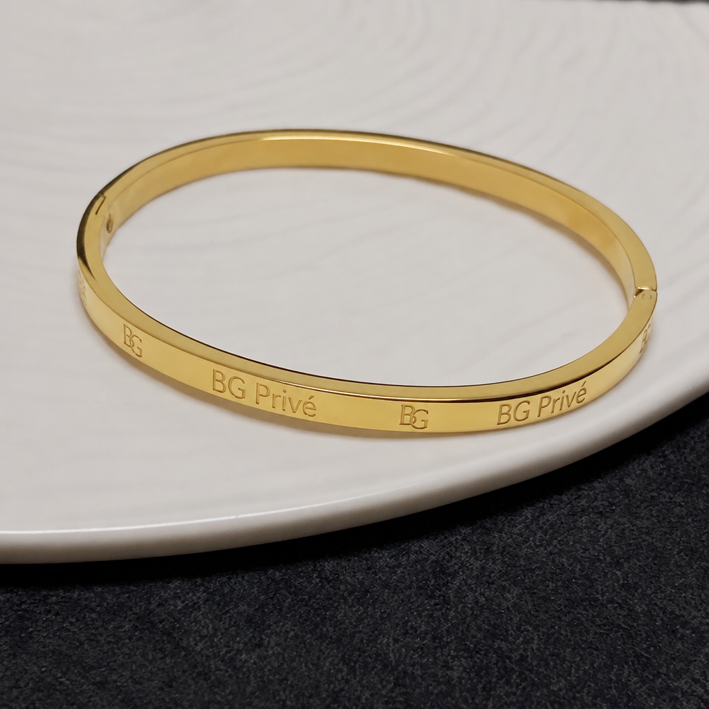 Logo Hinged Bangle