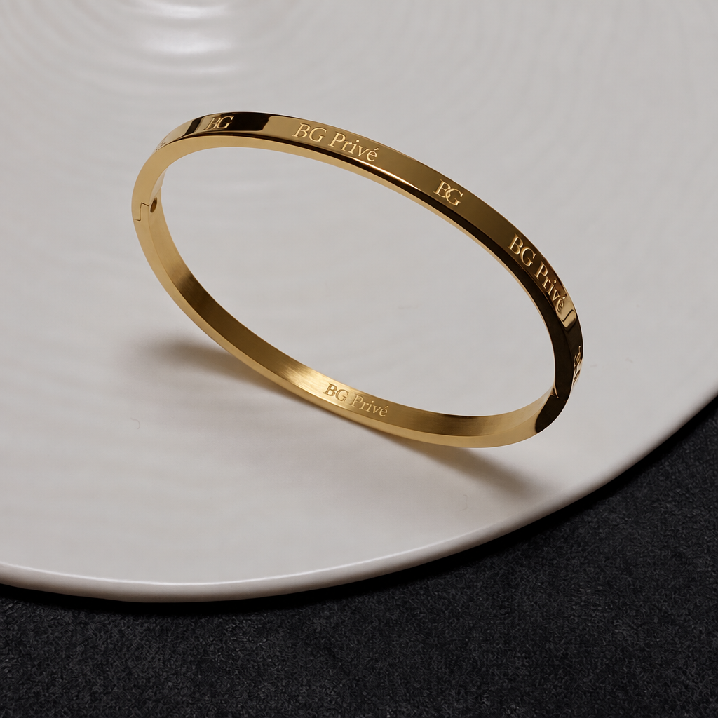 Logo Hinged Bangle