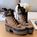 Laureate Platform Desert Boots Beige Monogram 1A4XYE