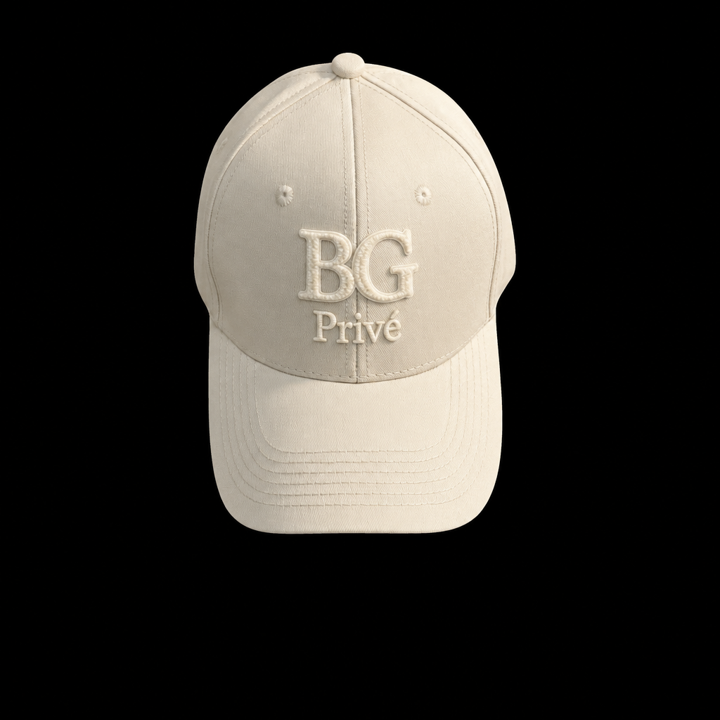 Triomphe Baseball Cap in Cotton Gabardine – Greige