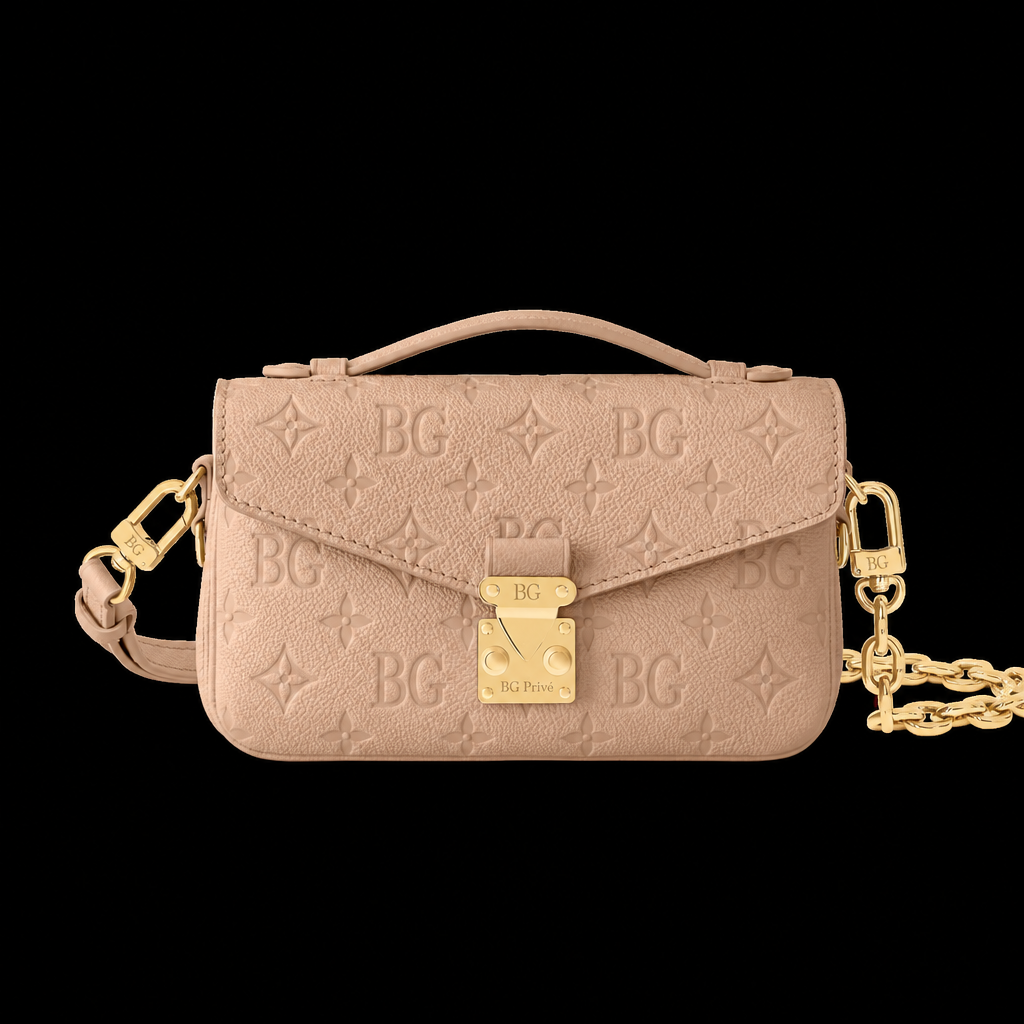 Pochette Métis East West in Sand Monogram Empreinte Leather