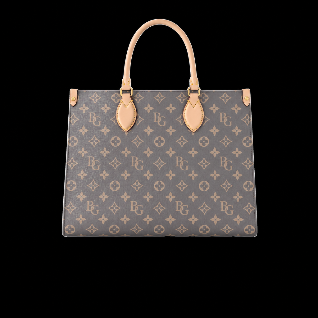 OnTheGo MM Monogram Denim Tote in Washed Gray