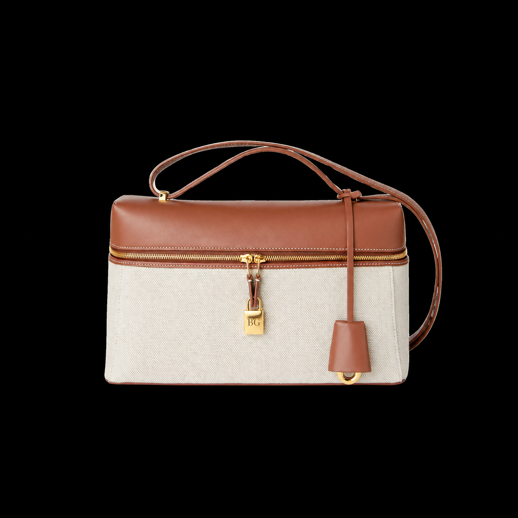 Extra Bag L27 Cotton-Linen Bag Natural/Caramel Sugar