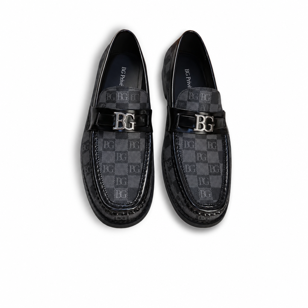 Hockenheim Moccasin in Damier Graphite Canvas