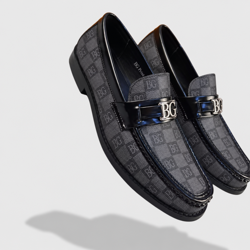 Hockenheim Moccasin in Damier Graphite Canvas