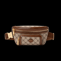 Belt Bag with Interlocking G in Beige and Ebony