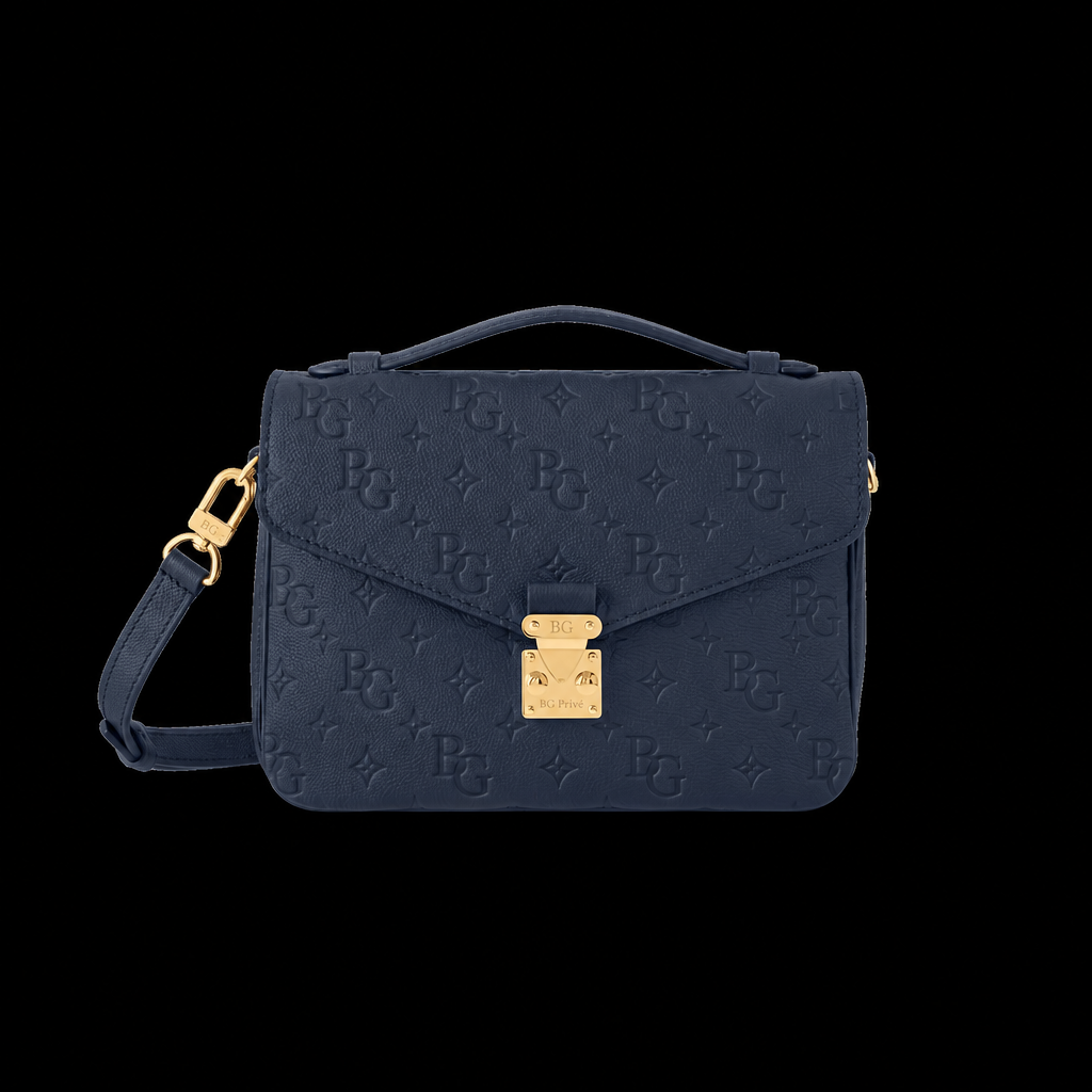 Pochette Métis in Navy Monogram Empreinte Leather