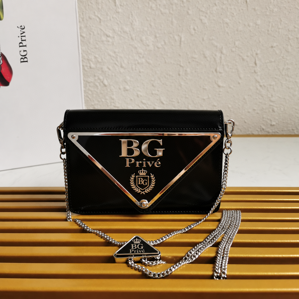 Triangle Bag Mini Patent Leather Shoulder Bag