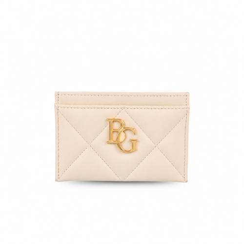 19 Zip Card Holder Beige Lambskin AP0949