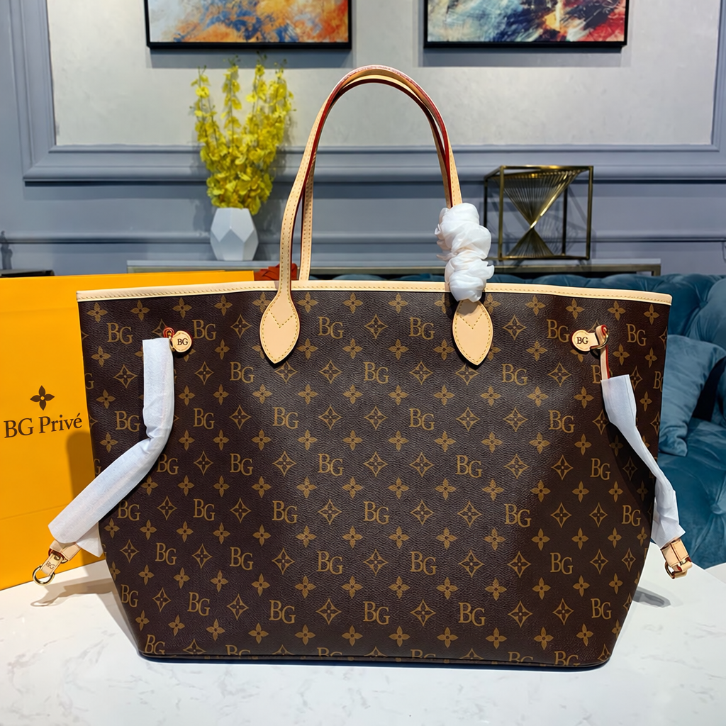 Neverfull GM Monogram Tote with Pink Lining