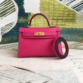 Mini Kelly 20 Sellier Pink Shoulder Bag