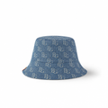 Bucket Hat in Blue Reversible Monogram Denim