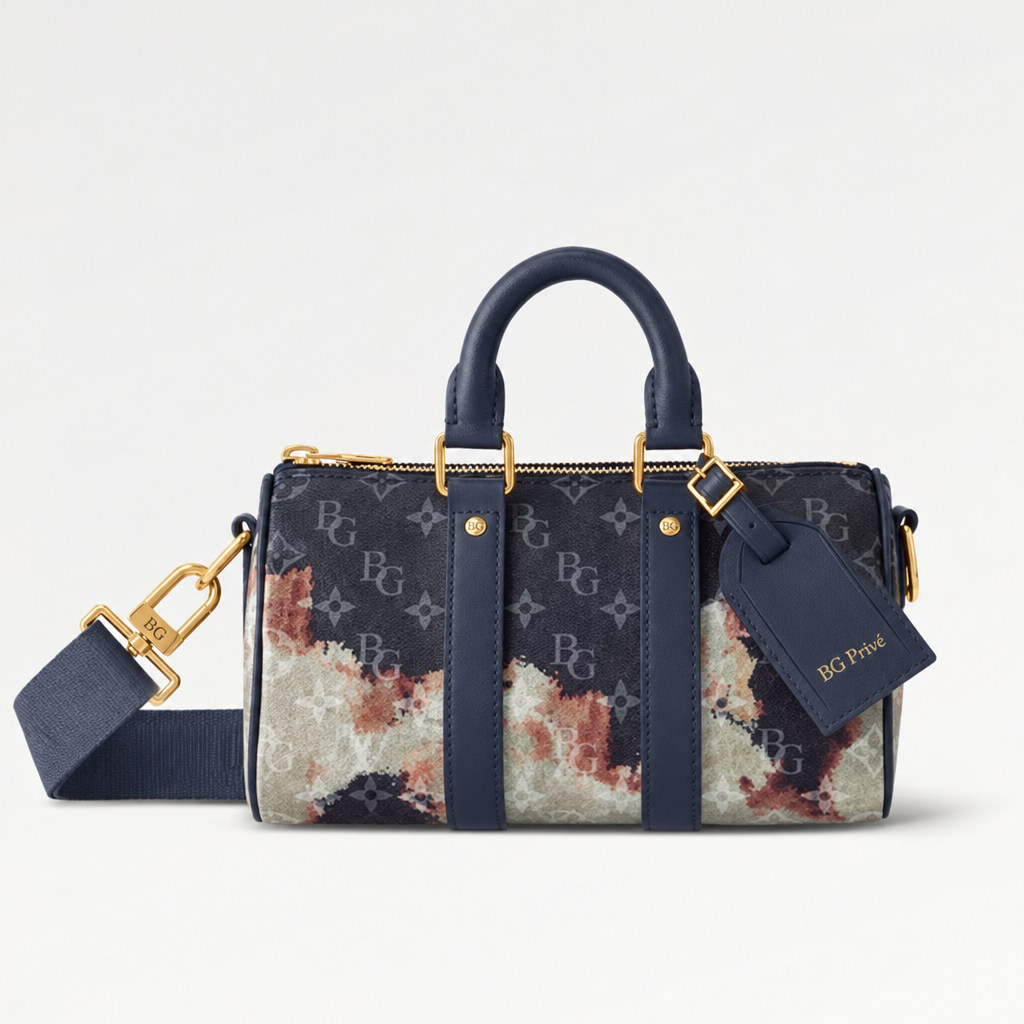 Keepall 25 Bandoulière in Monogram Bleach Ink Blue