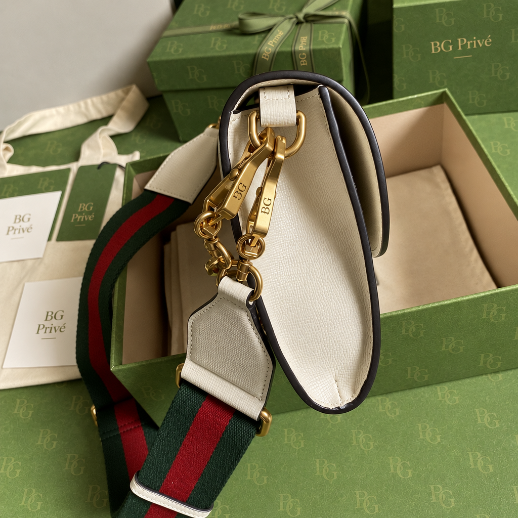 Horsebit 1955 Small Bag in White Leather 677286 18YSX