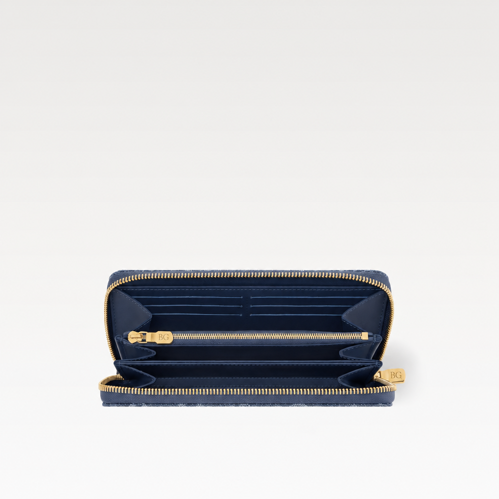 Zippy Wallet x TM Monogram Cherry Denim M23161
