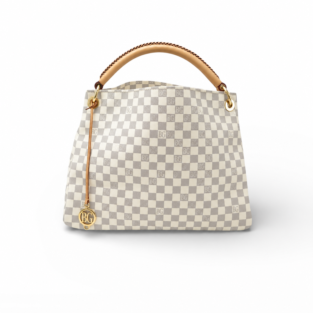 Artsy MM Damier Azur Open-Top Hobo Bag