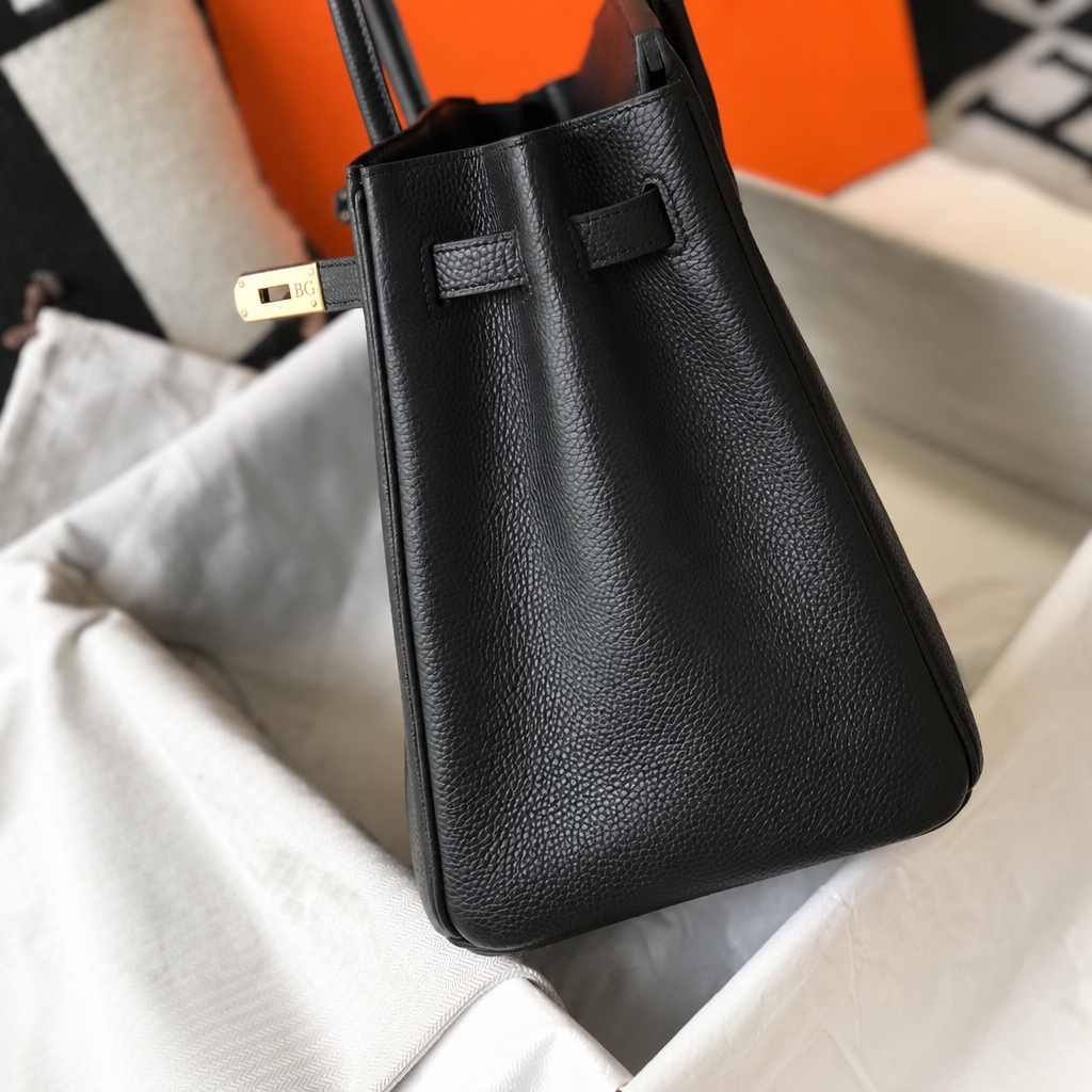 Birkin 30 Black with Gold-Tone Hardware