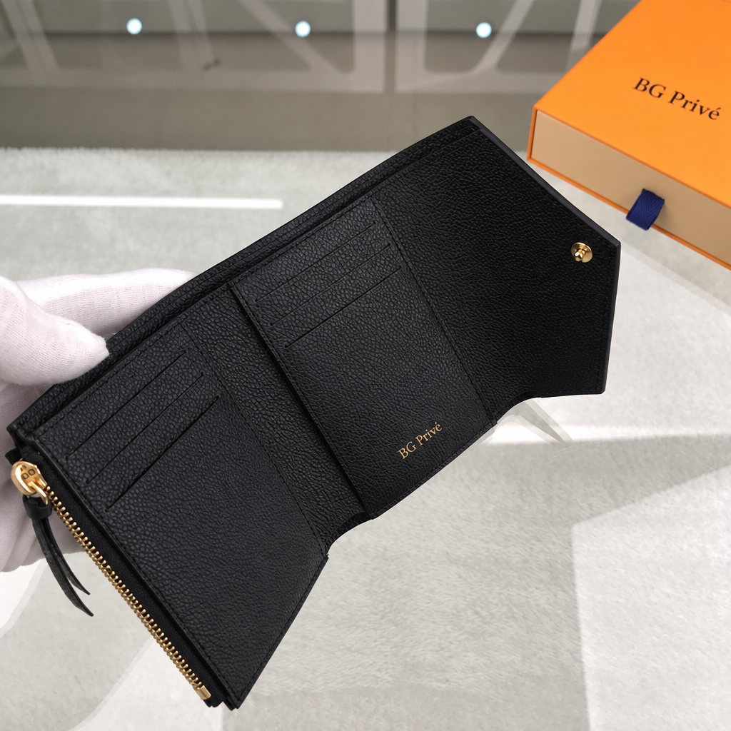 Victorine Wallet in Black Monogram Empreinte Leather