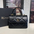 Trendy Bag Small Dual Handle Flap Bag in Black