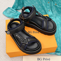 Pool Pillow Sandal Black Flatform Comfort Sandal