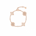 Color Blossom BB Star and Sun Multi-Motif Bracelet, Pink Gold, White Mother-of-Pearl and Diamonds