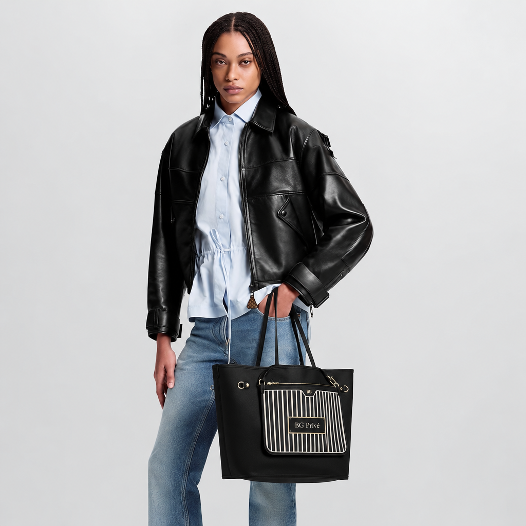 Neverfull Inside Out MM Reversible Tote Monogram/Black