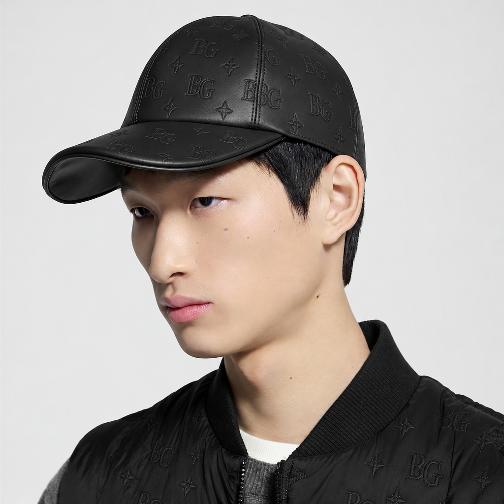 Monogram Shadow Leather Baseball Cap