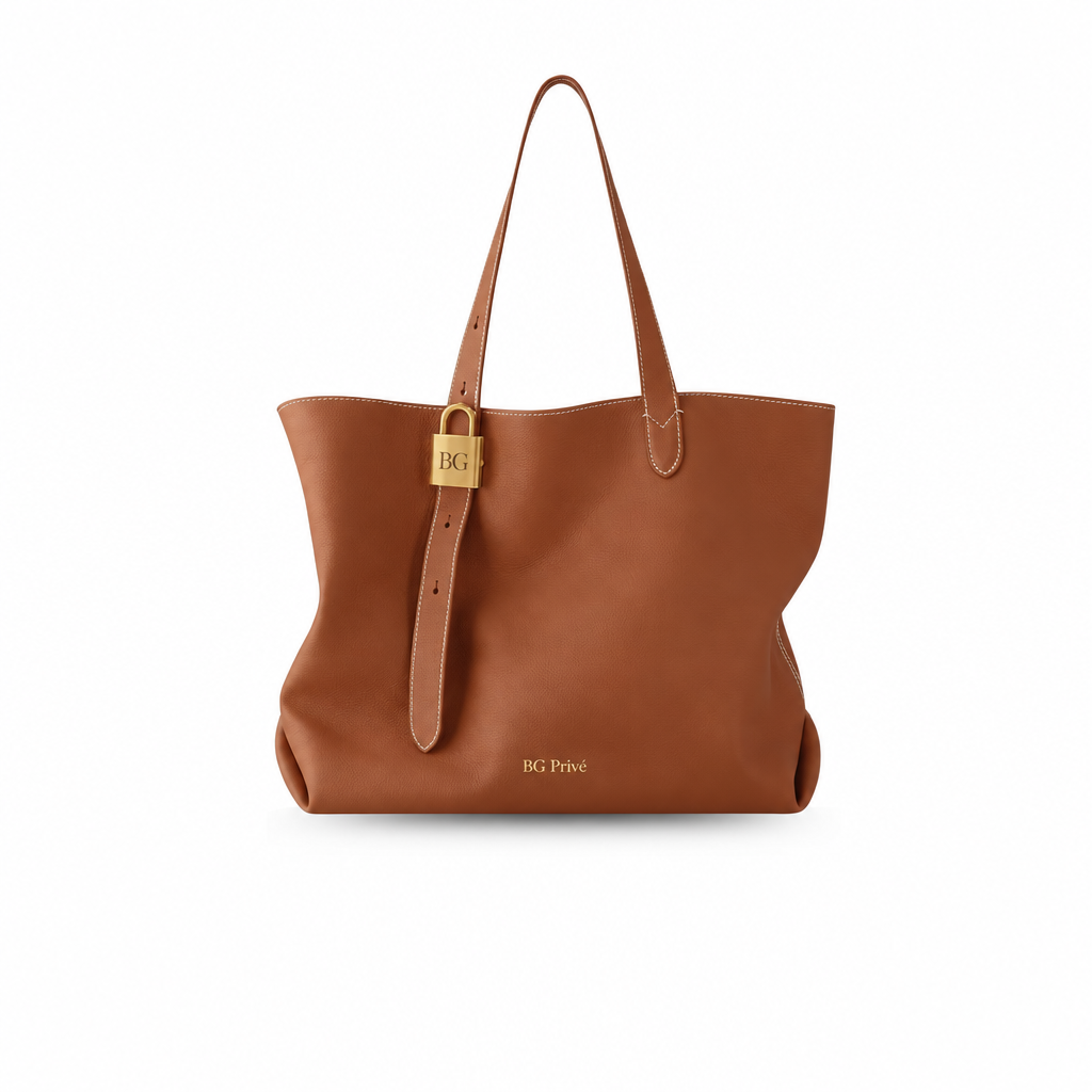 Low Key Cabas MM in Cognac