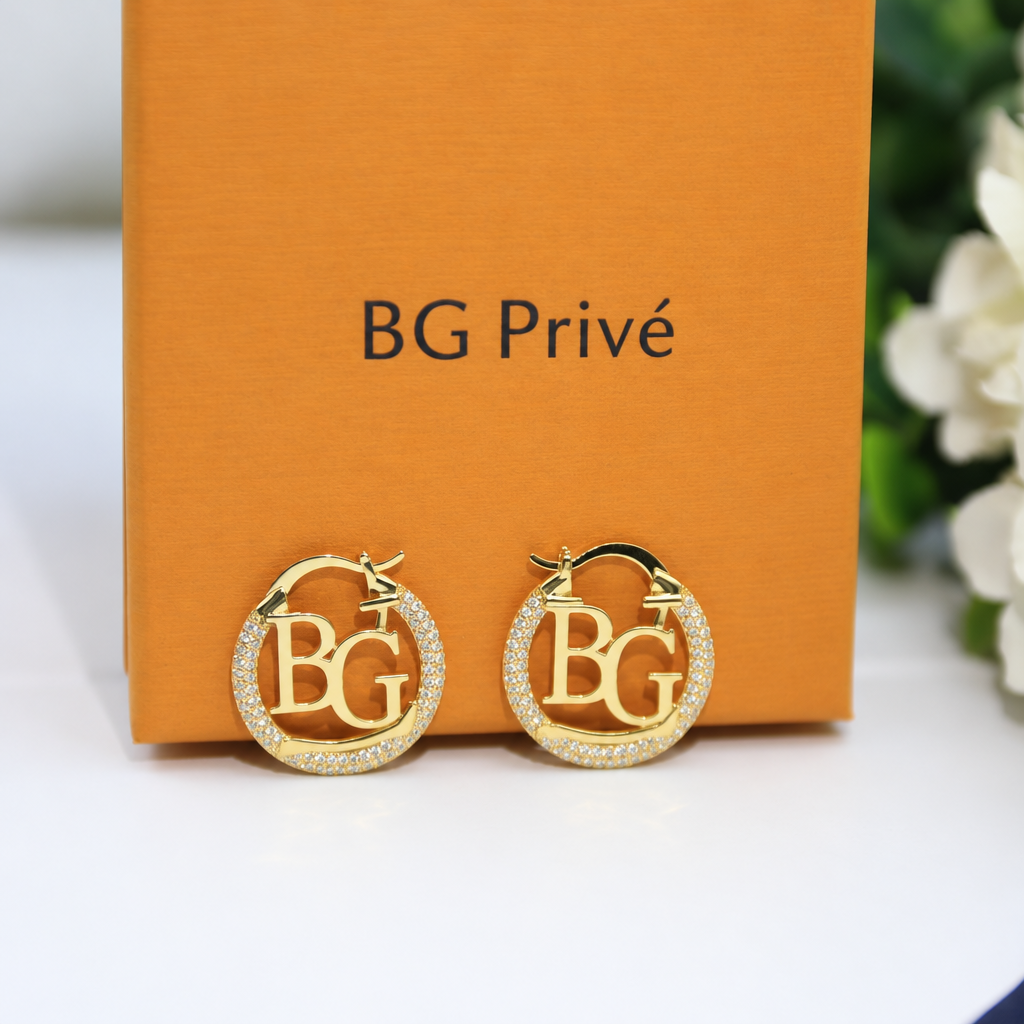 Louise Earrings Louise By Night Gold Studs